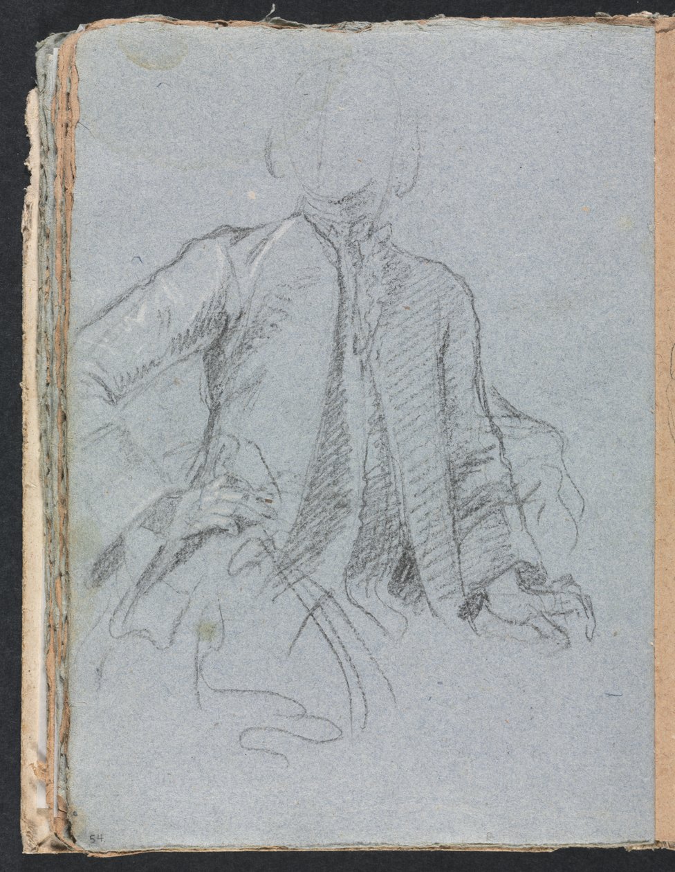 Cuaderno de Bocetos de Verona: Caballero (página 54) de Francesco Lorenzi