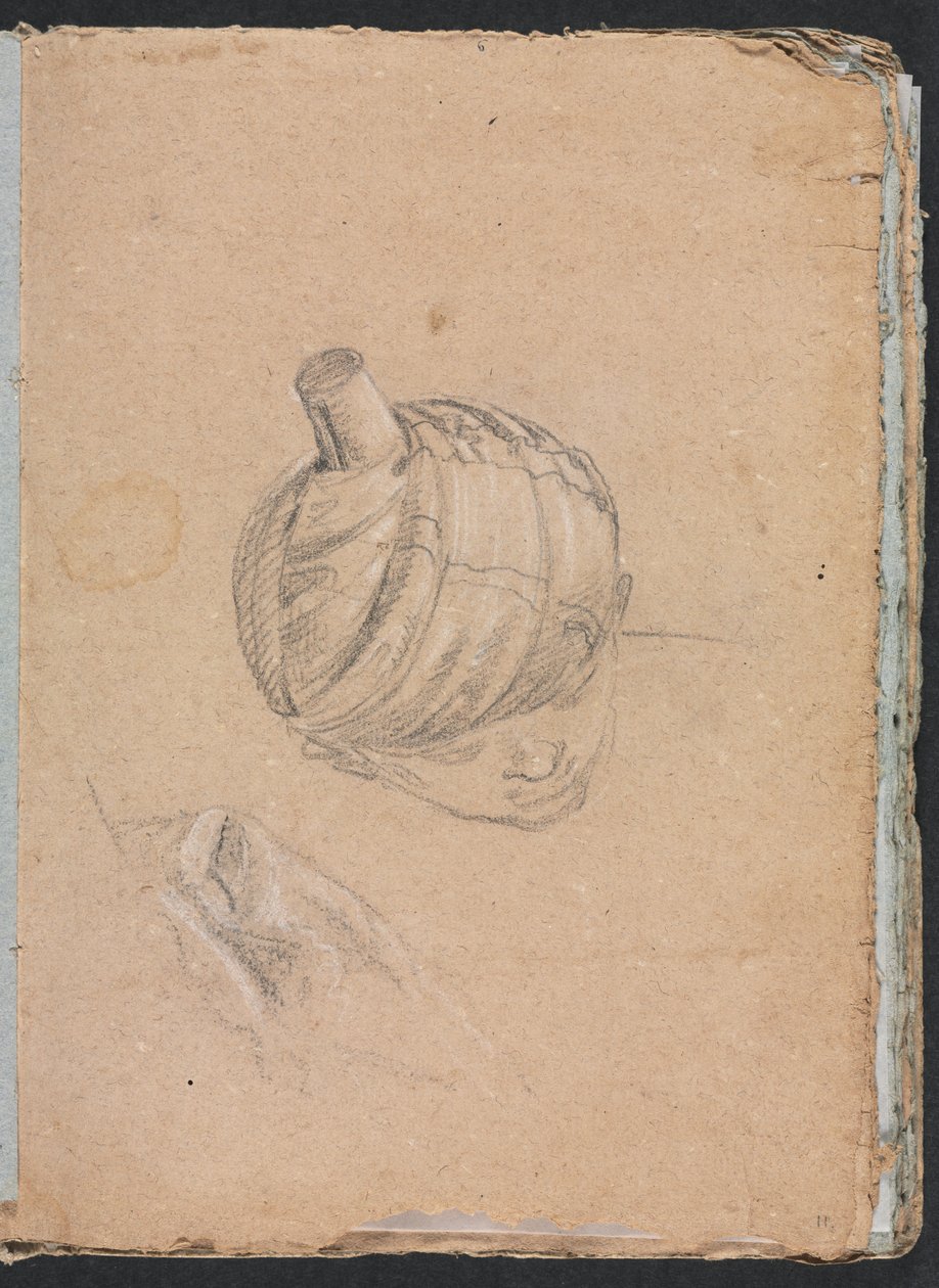 Cuaderno de bocetos de Verona: Cabeza con turbante (página 11) de Francesco Lorenzi
