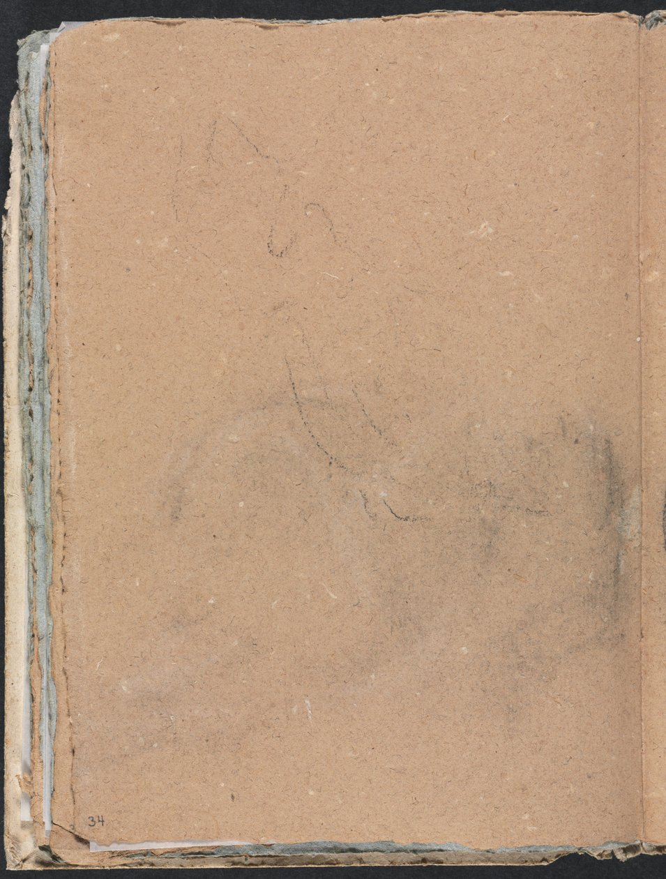 Cuaderno de bocetos de Verona: Forma indescifrable página 34, 1760 de Francesco Lorenzi