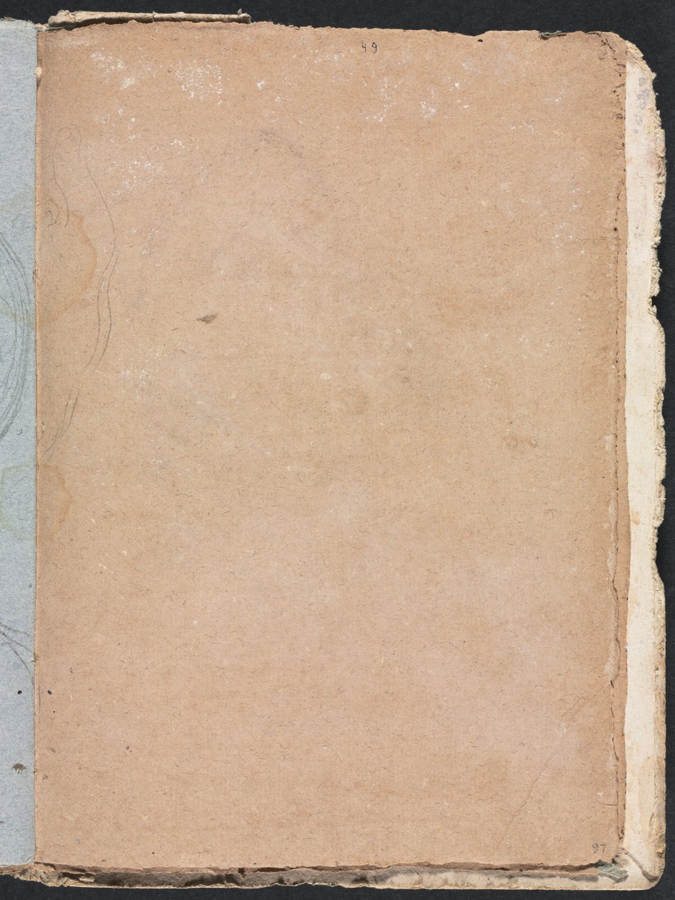 Cuaderno de bocetos de Verona: Forma indescifrable página 97, 1760 de Francesco Lorenzi