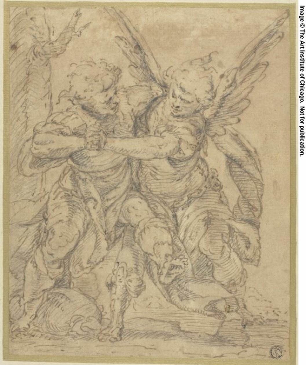 Jacob lucha con el ángel de Francesco Merano