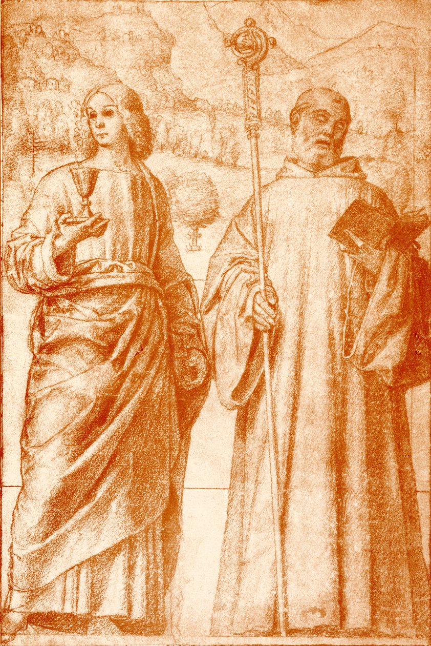 San Juan Bautista y San Benito de Francesco Morone