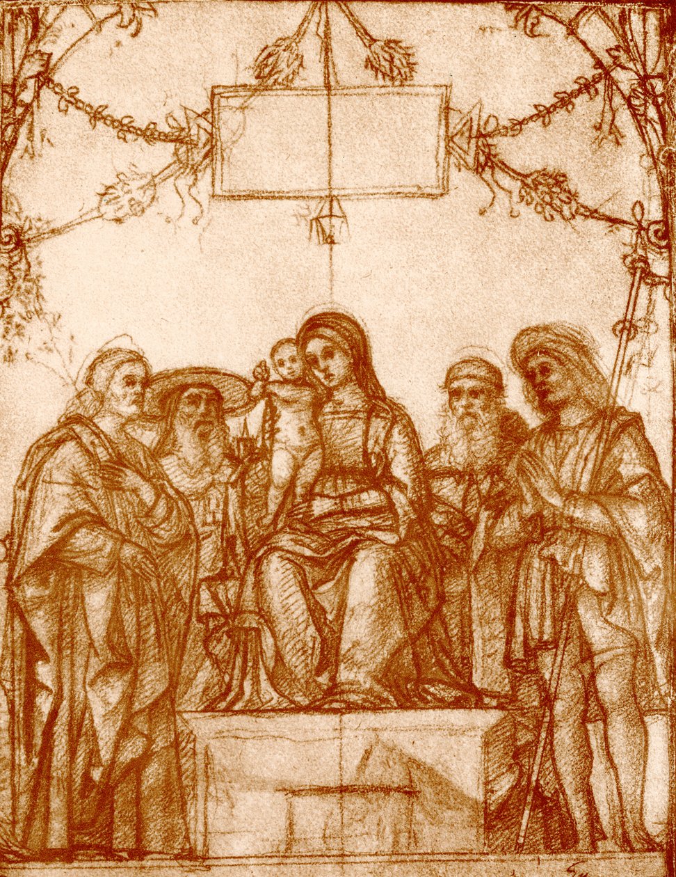 Madonna con cuatro santos de Francesco Morone