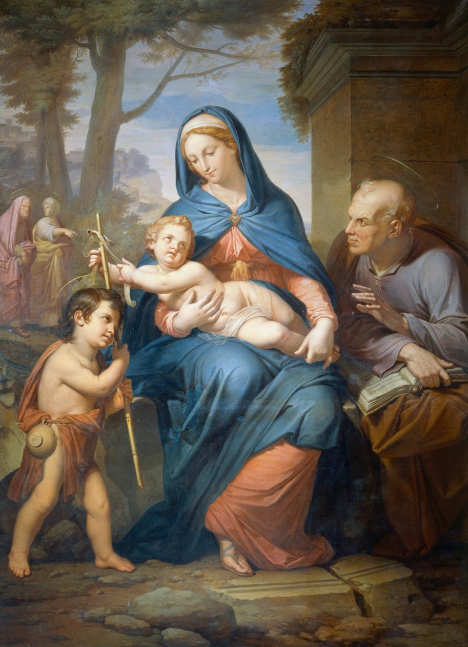 Sagrada Familia, ante 1836, de Francesco Nenci (1781-1850), óleo sobre lienzo, 200x147 cm de Francesco Nenci