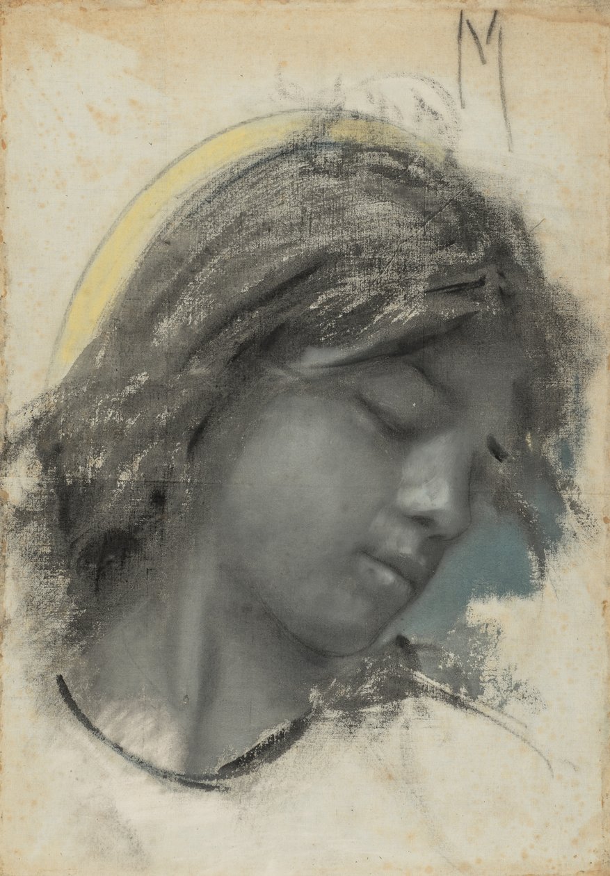 Cabeza de ángel (anverso); Cabeza de mujer (reverso) de Francesco Paolo Michetti