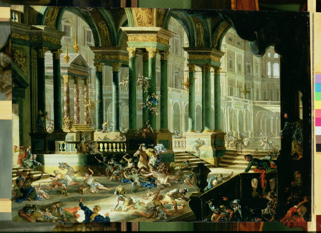 Expulsión de Heliodoro del Templo de Salomón de Francesco Peresi