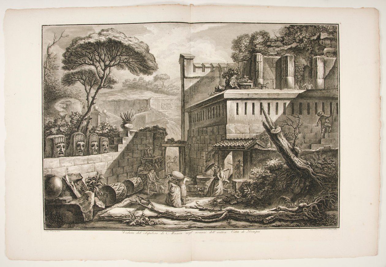Vista del Sepulcro de Marnia negl de Francesco Piranesi