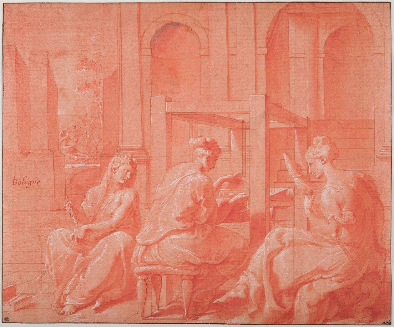 Alcytoe und ihre Schwestern de Francesco Primaticcio