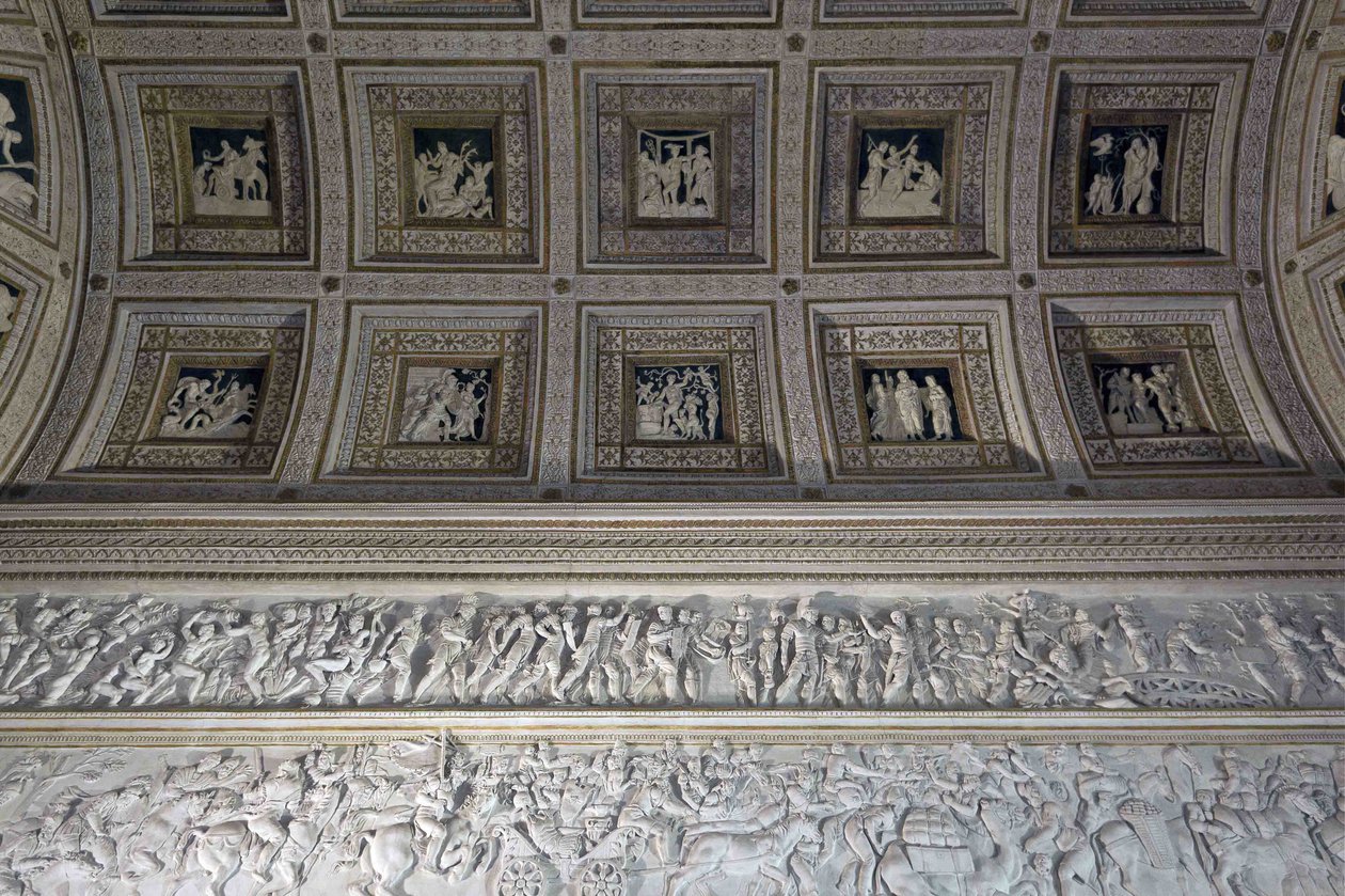 La Sala de los Estucos de la Cámara degli Stucchi del Palazzo del Tè de Francesco Primaticcio