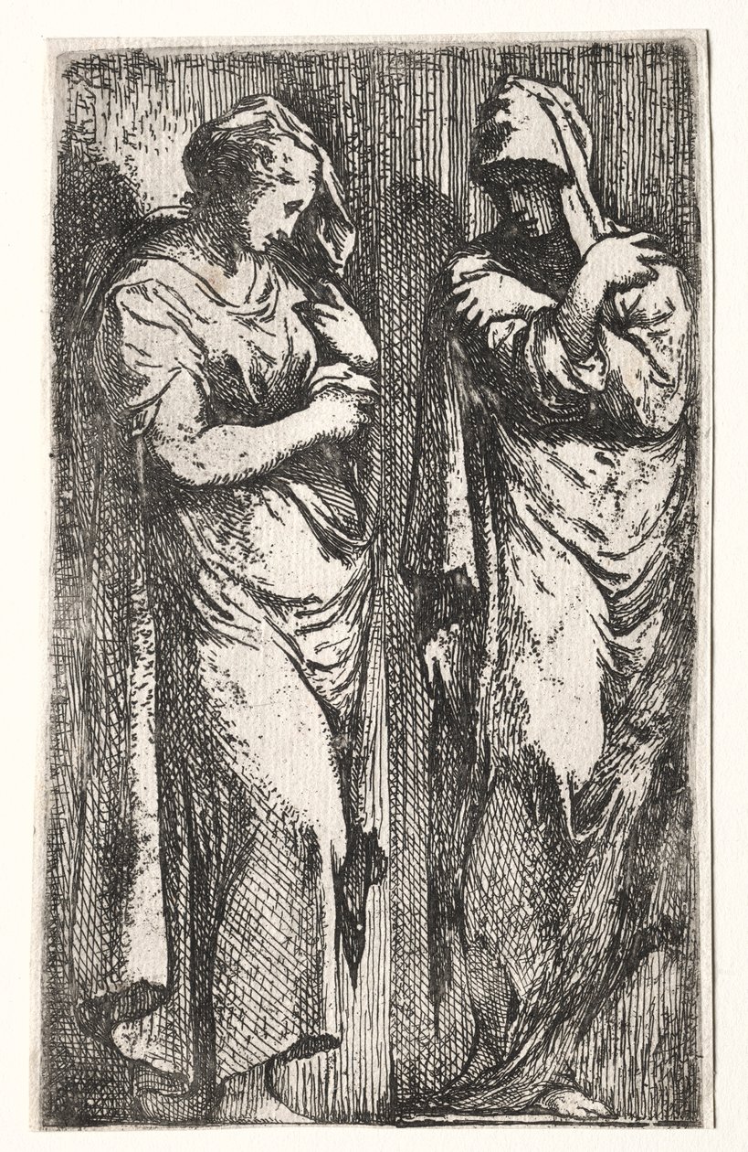 Dos mujeres romanas de Francesco Primaticcio