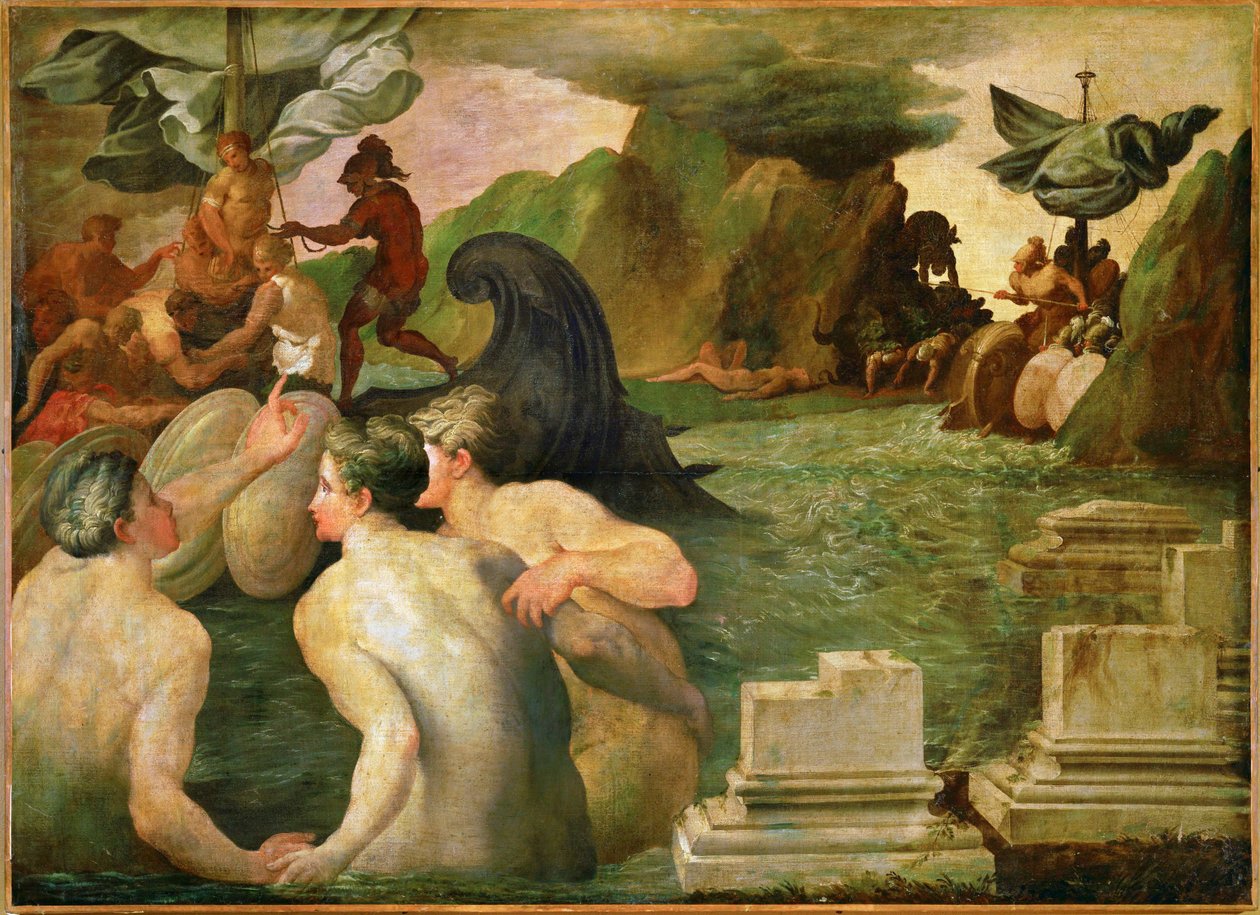 Ulises y las sirenas (óleo sobre lienzo) de Francesco Primaticcio