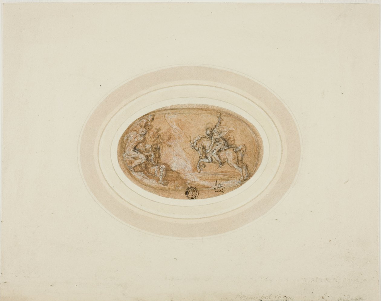 Marco Curcio saltando al abismo de Francesco Salviati