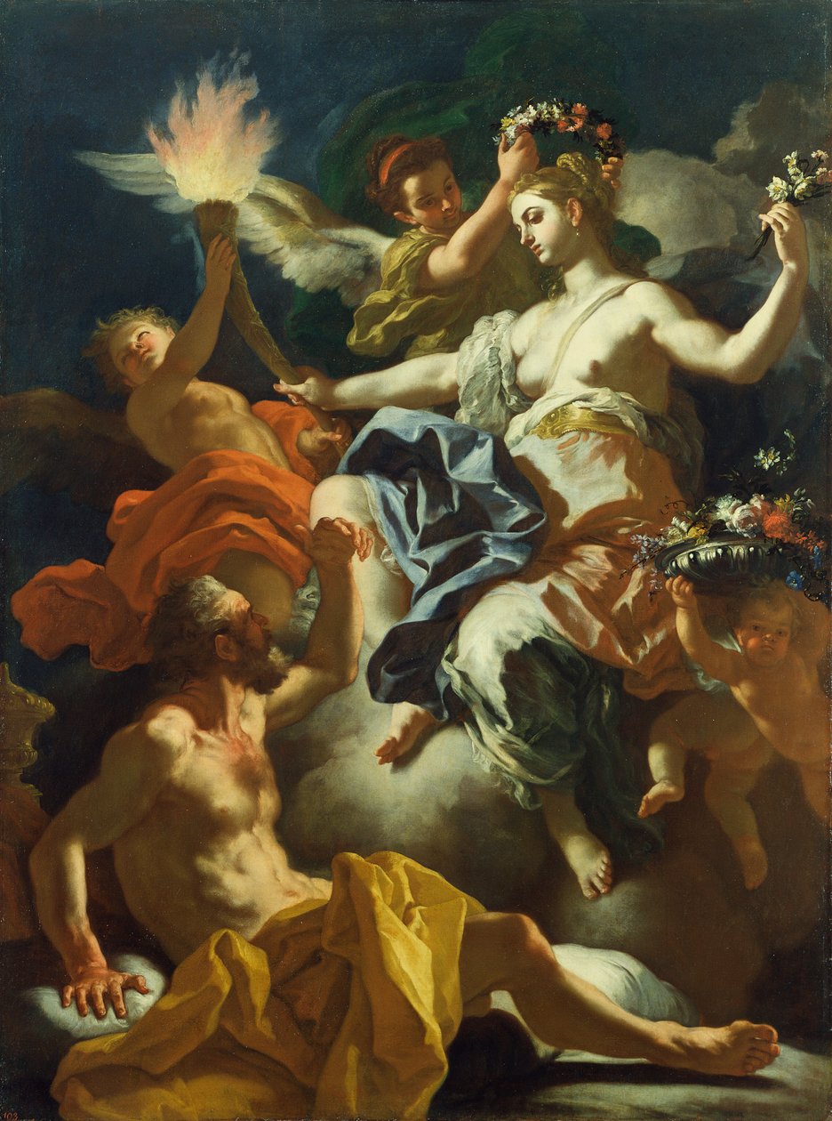 Aurora se despide de Títono de Francesco Solimena