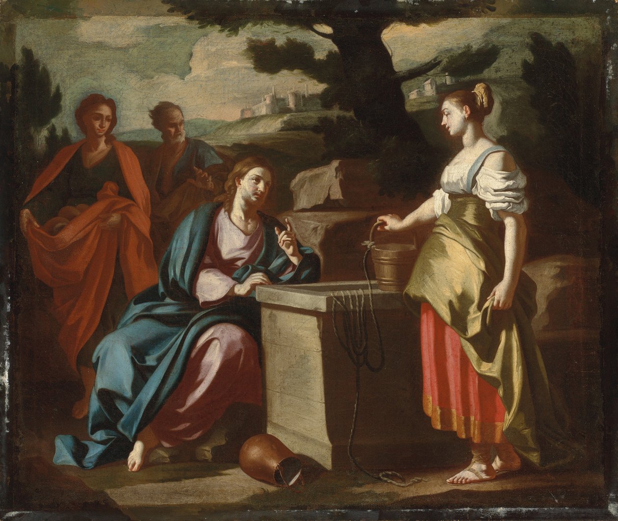 Cristo y la Mujer de Samaria en el Pozo de Francesco Solimena
