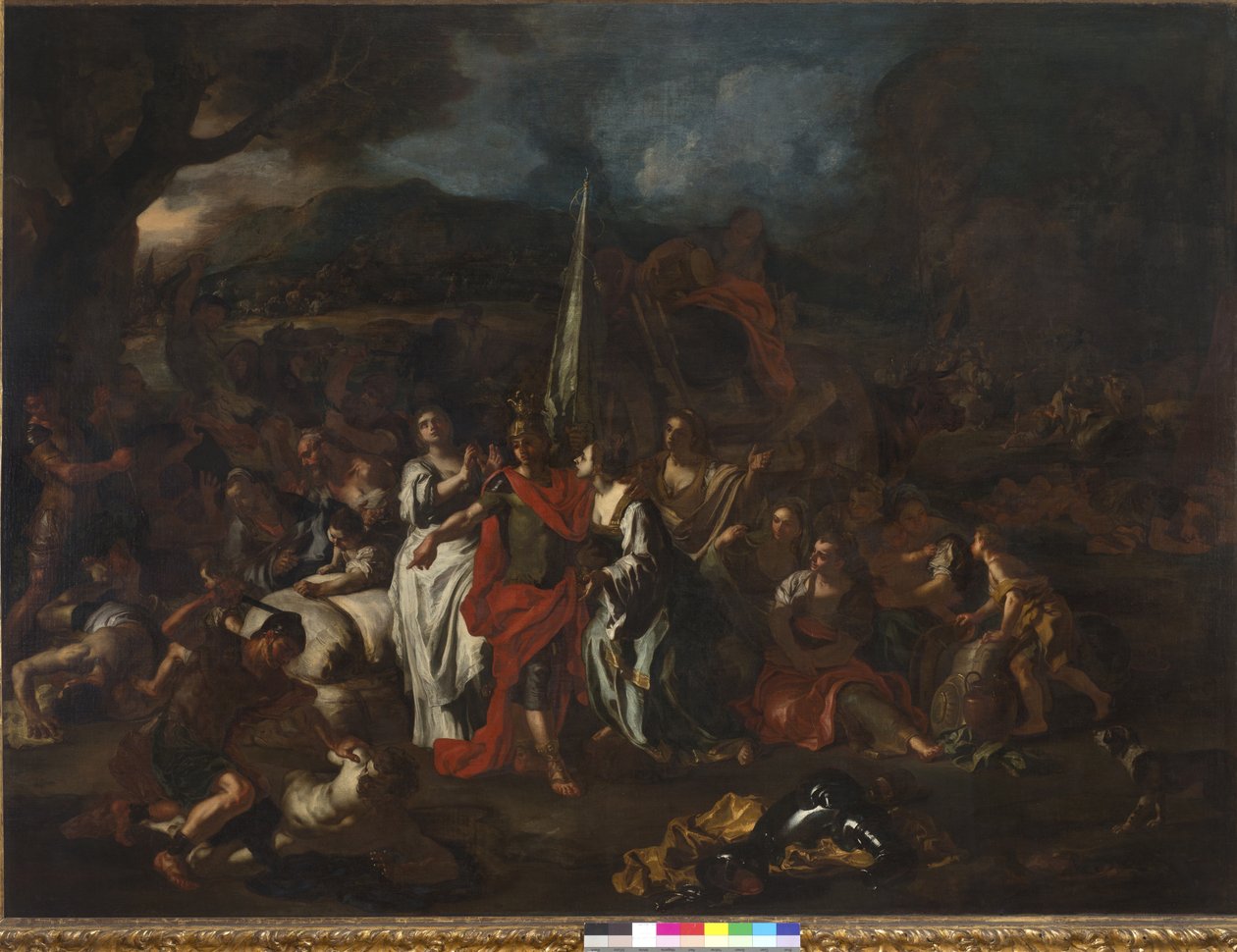 David vencedor de los amalecitas, 1720-21 de Francesco Solimena