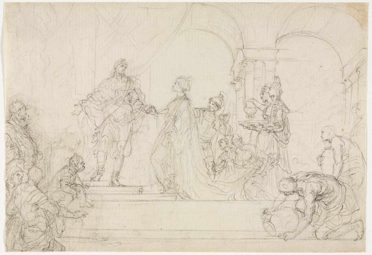 Encuentro de Salomón y la reina de Saba de Francesco Solimena