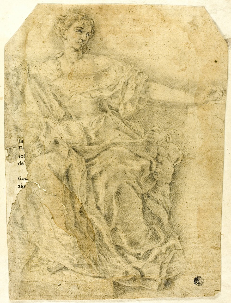 Figura femenina alegórica sentada de Francesco Solimena