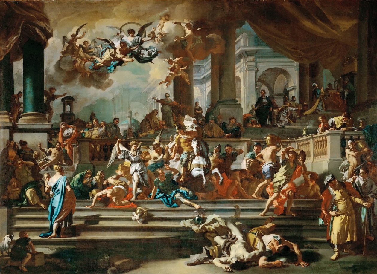 La Expulsión de Heliodoro del Templo de Francesco Solimena