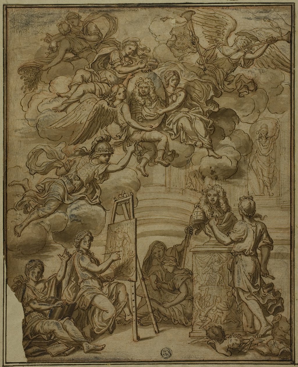 Página de Título con Retrato del Virrey de Nápoles de Francesco Solimena