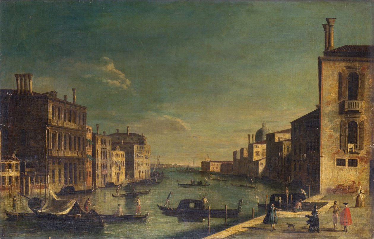El Gran Canal mirando al este desde el Campo San Vio hacia el Bacino de Francesco Tironi