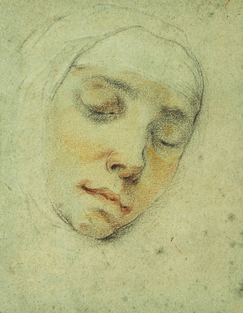 Retrato de Pasitea Crogi, sus Ojos Cerrados en Éxtasis de Francesco Vanni