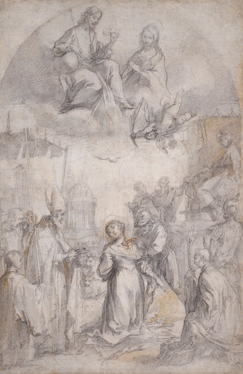 Última Comunión y Martirio de Santa Lucía de Francesco Vanni