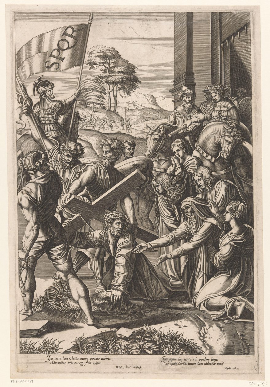 Cristo sucumbe al peso de la cruz Il Spasimo de Sicilia de Francesco Villamena