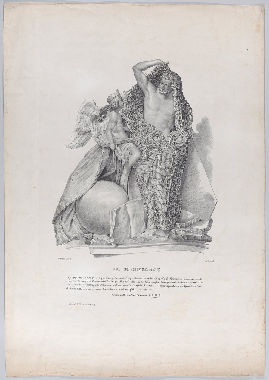 Príncipe Raimondo di Sangro desenredándose de la red de preocupaciones mundanas de Francesco Wenzel