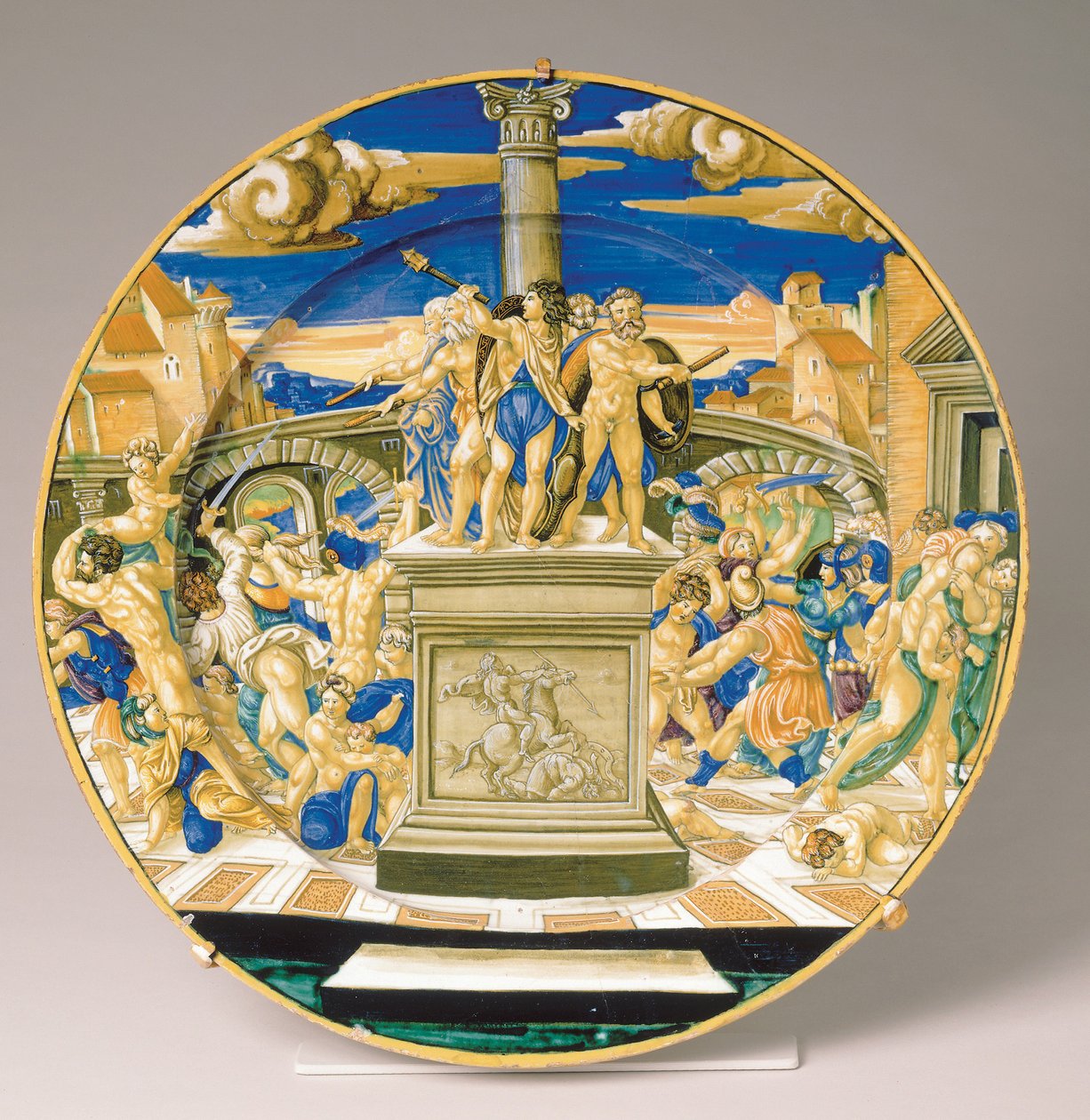 Plato con la Masacre de los Inocentes, c.1527-30 de Francesco Xanto Avelli