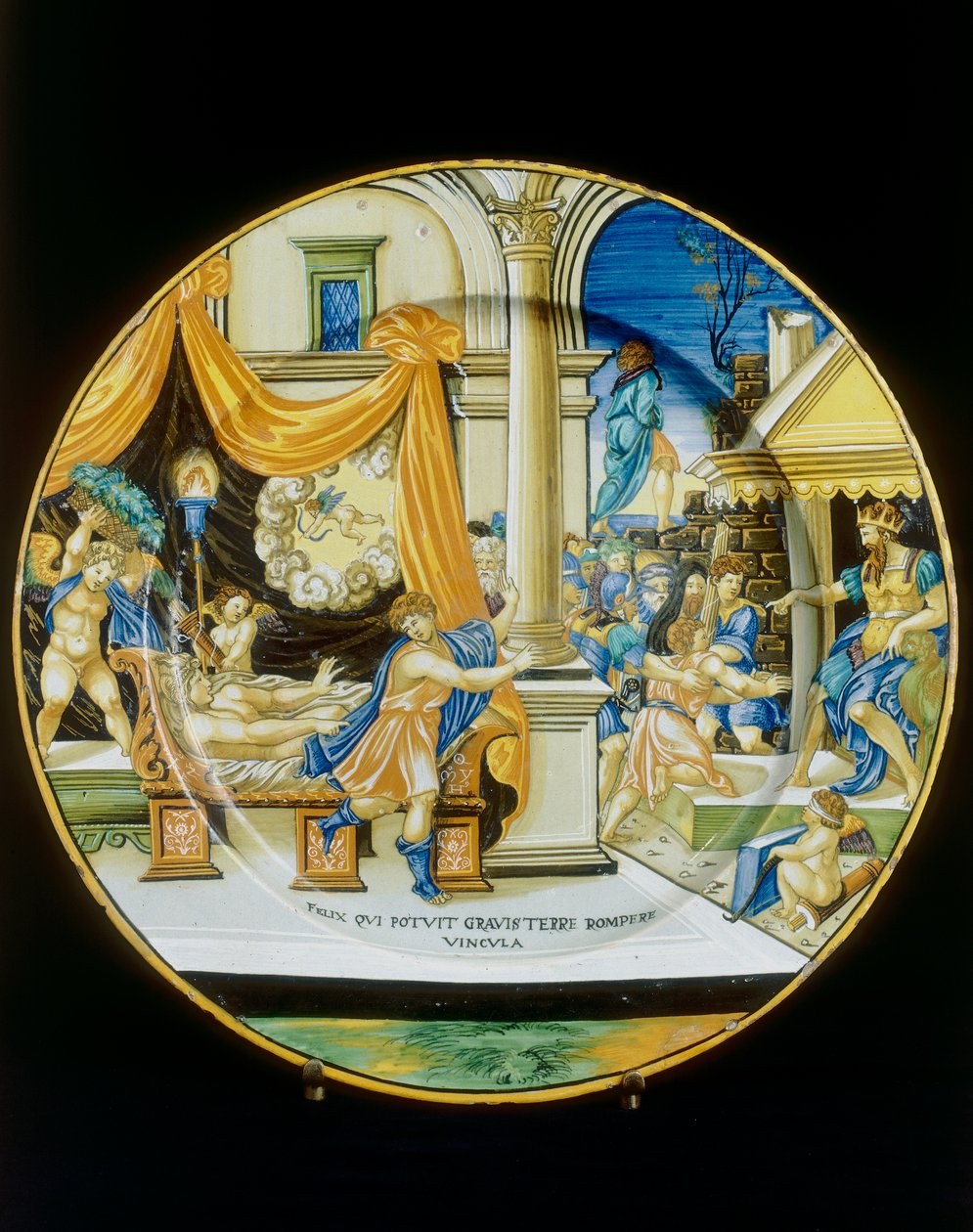 Tentación de Giuseppe Ebreo, placa de Francesco Xanto Avelli conservada en el Museo Nazionale del Bargello, Florencia de Francesco Xanto Avelli
