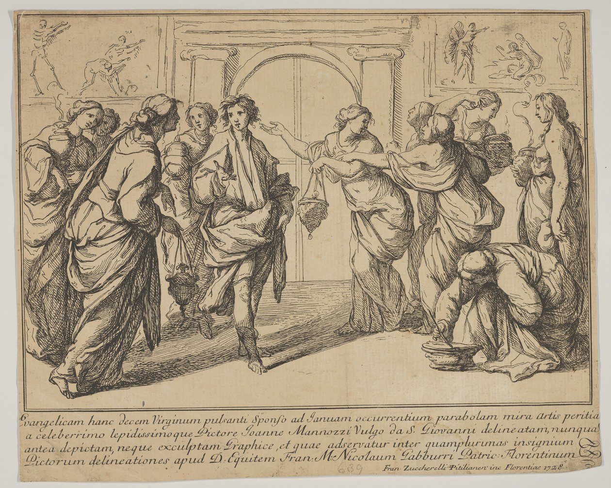Las Vírgenes Sabias y Necias, 1728 de Francesco Zuccarelli