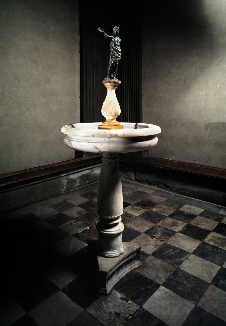 Pila con estatua de San Juan Bautista de Francesco da Sangallo