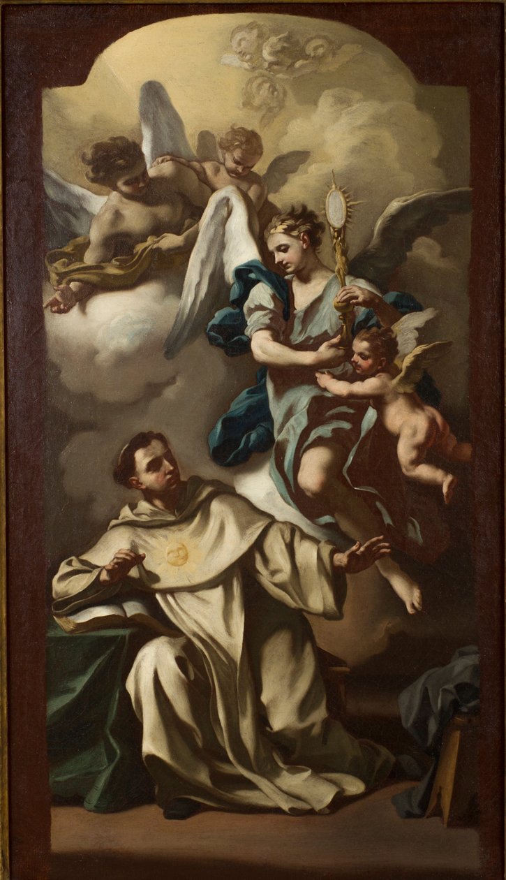 Aparición de la Hostia a Santo Tomás de Aquino de Francesco de Mura