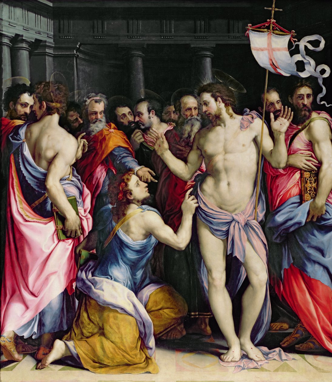 La incredulidad de Santo Tomás, c.1547 de Francesco de Rossi Salviati Cecchino