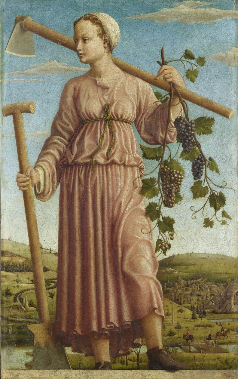 La musa Polimnia de Francesco del Cossa
