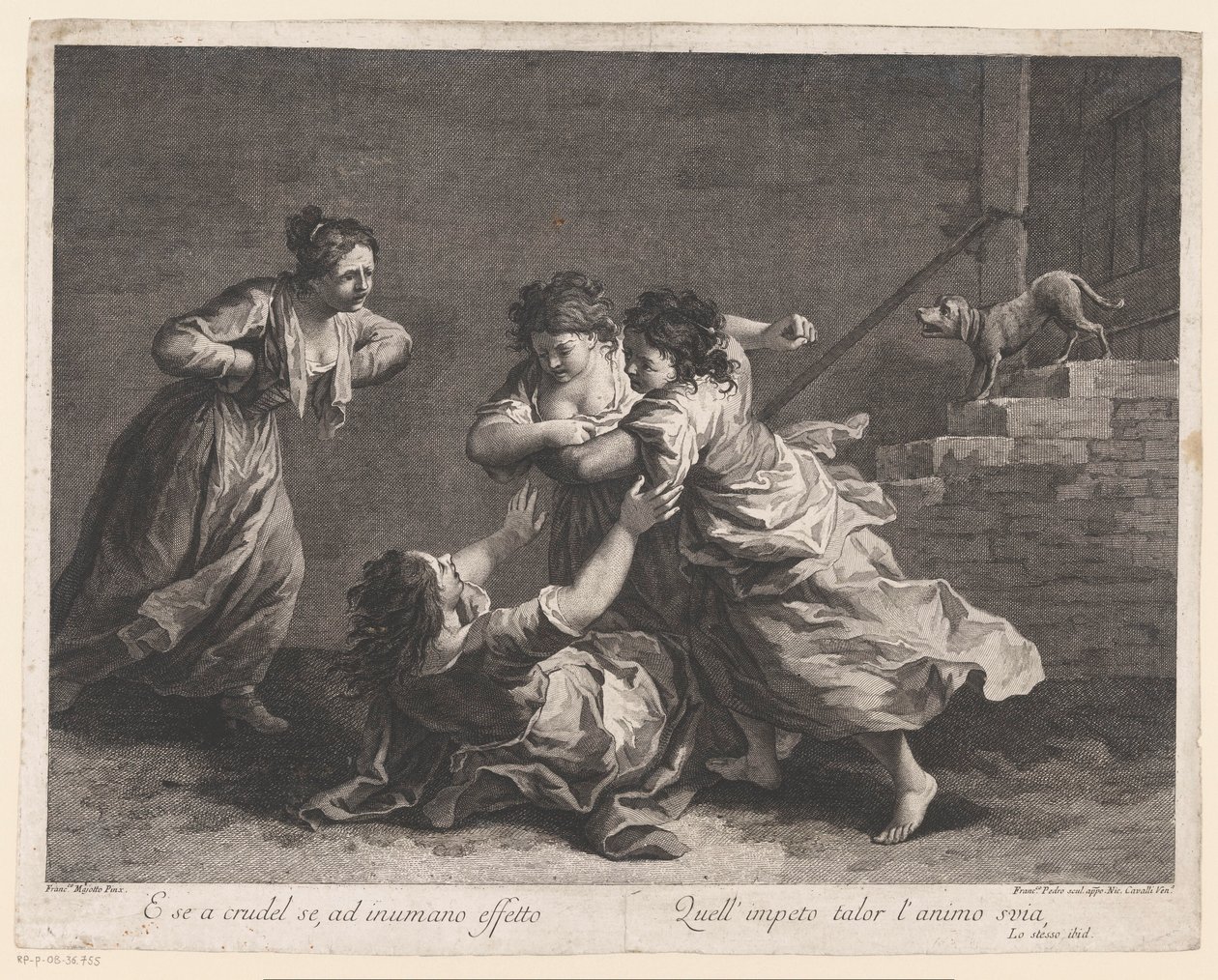 mujeres peleando Mujeres que luchan (título de la serie) de Francesco del Pedro