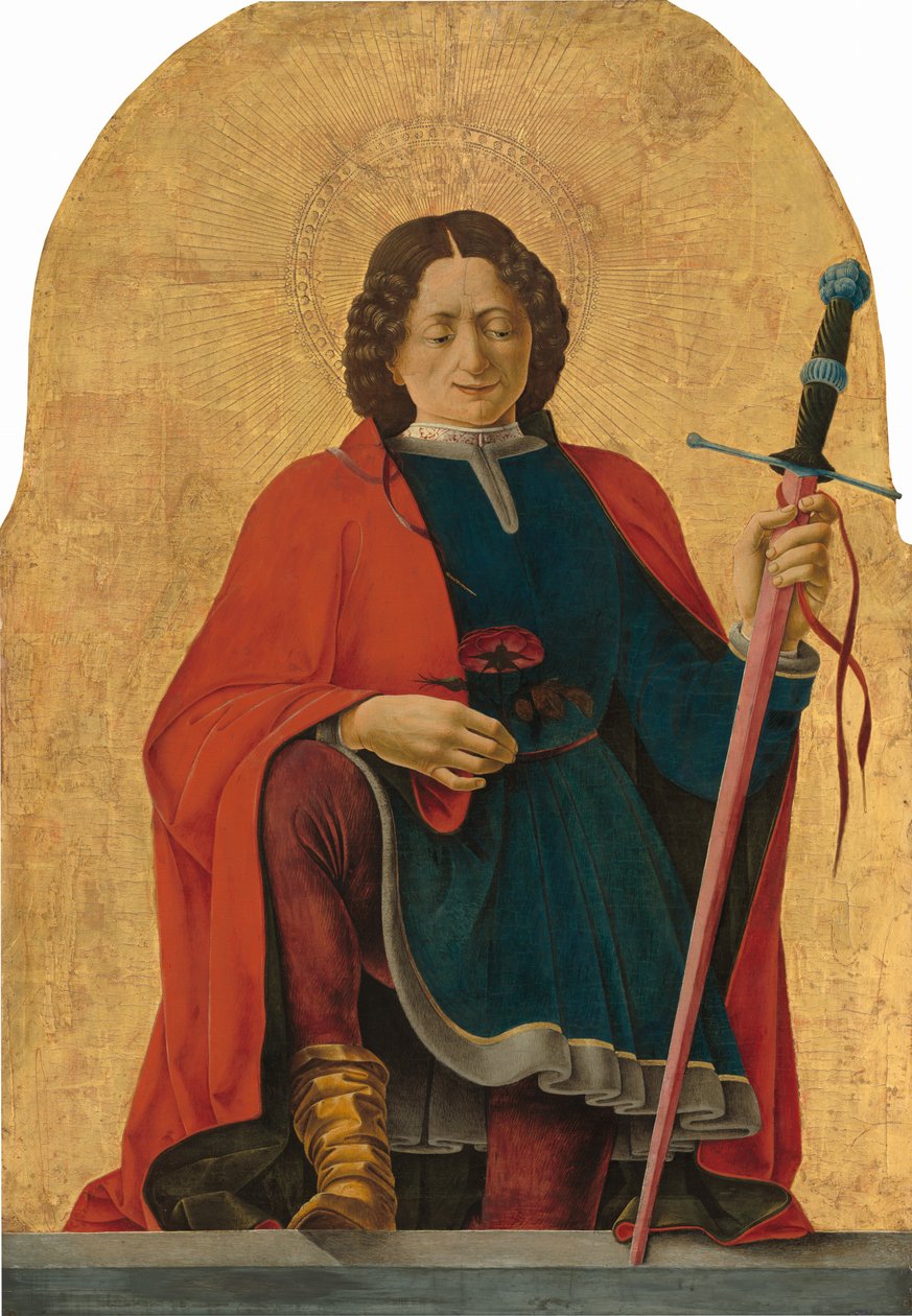 San Florián, c.1473-1474 (temple sobre tabla de álamo) de Francesco del & Roberti Ercole de