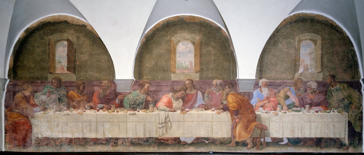 La última cena de Francesco di Cristofano Franciabigio