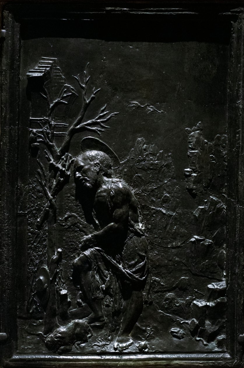 San Jerónimo Penitente, c.1470-75 (bronce patinado) de Francesco di Giorgio Martini
