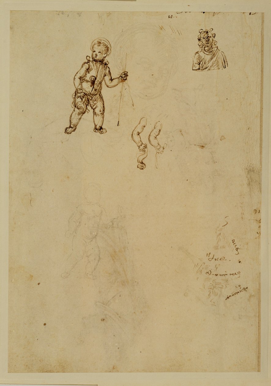 Un joven San Juan ... de Francesco di Simone (attr. to)
