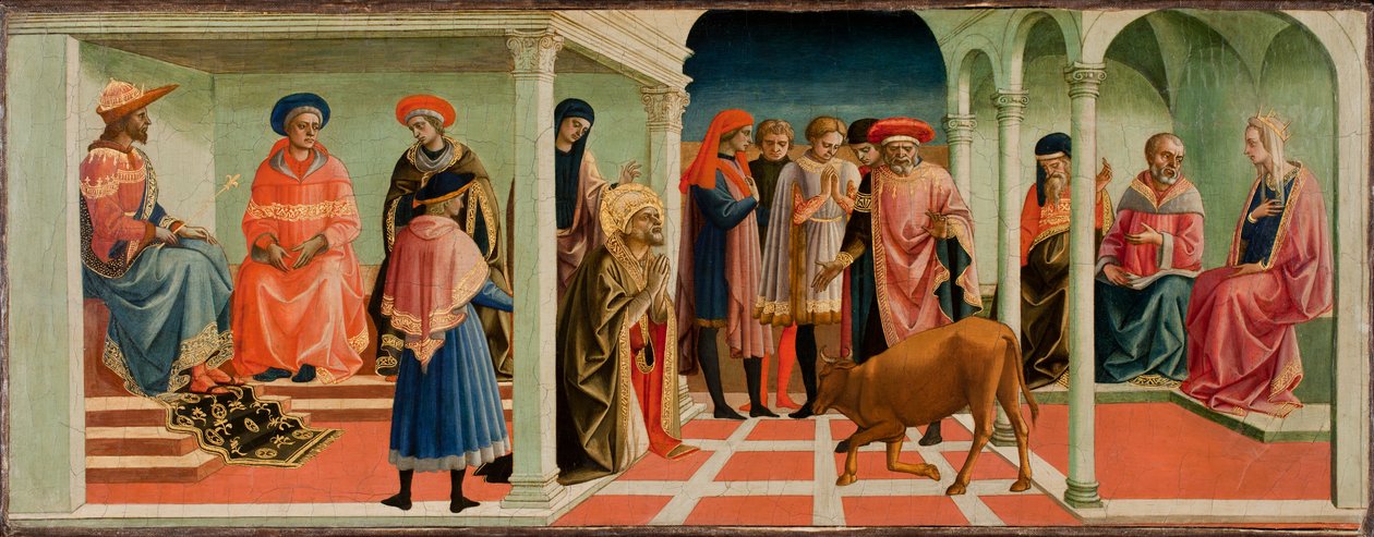 Un Milagro de San Silvestre, 1450s de Francesco di Stefano Pesellino