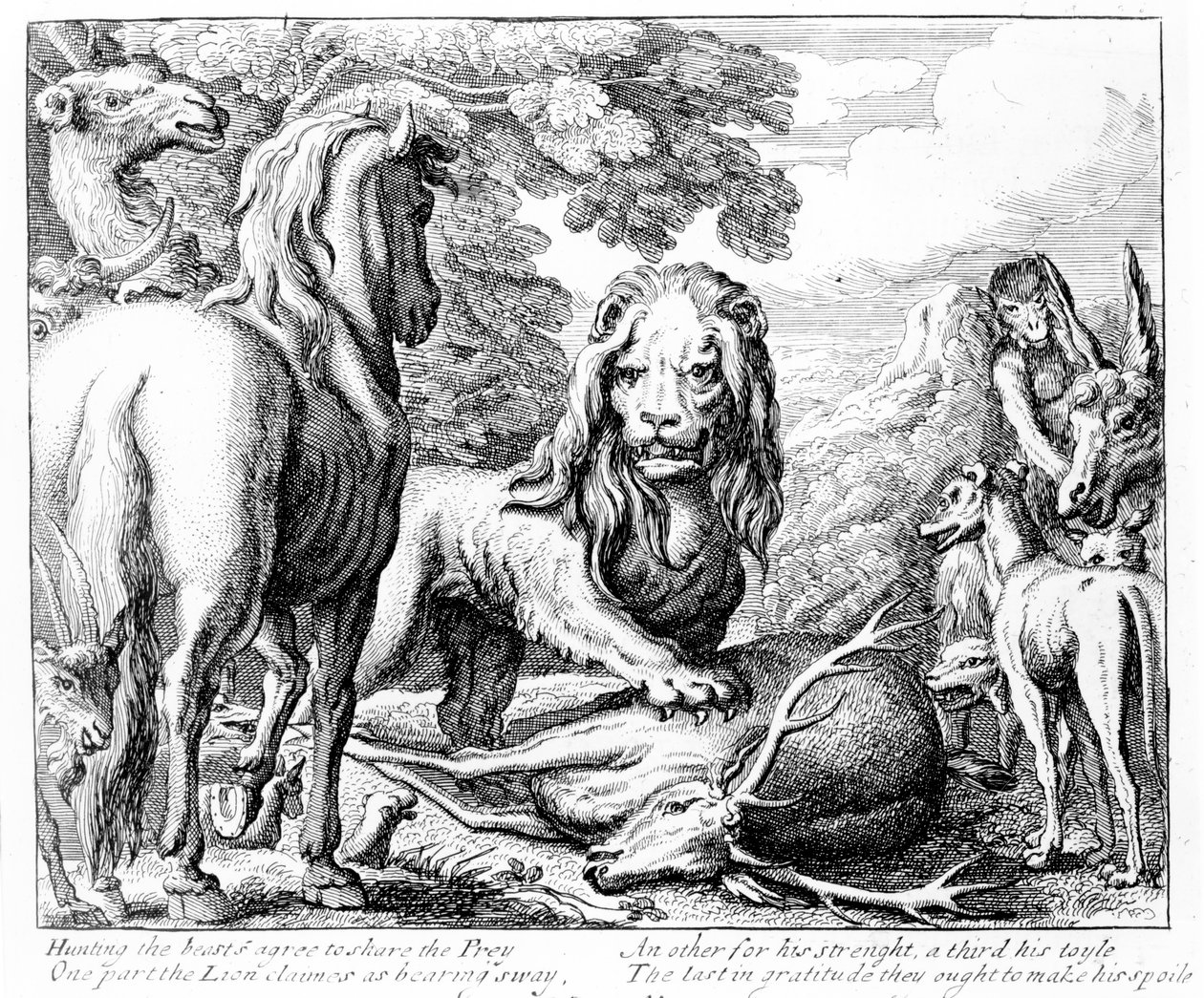 La Parte del León, ilustración de 