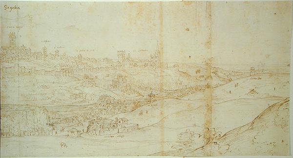 Vista de Segovia, siglo XVI de Francis Bicknell after Carpenter
