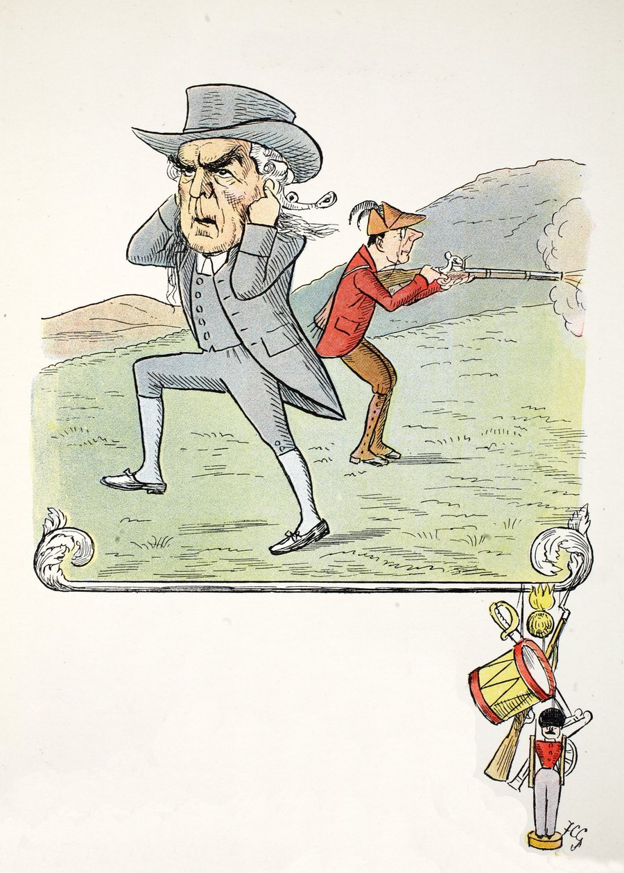 Una C rara, ilustración de El Alfabeto de Struwwelpeter, verso de Harold Begbie de Francis Carruthers Gould