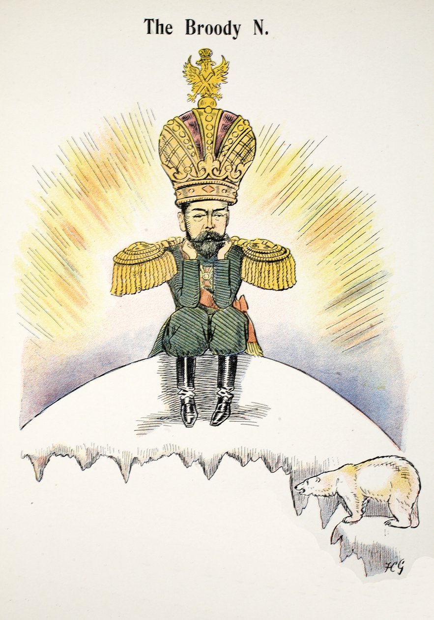 La gallina clueca, ilustración de El alfabeto de Struwwelpeter, verso de Harold Begbie de Francis Carruthers Gould
