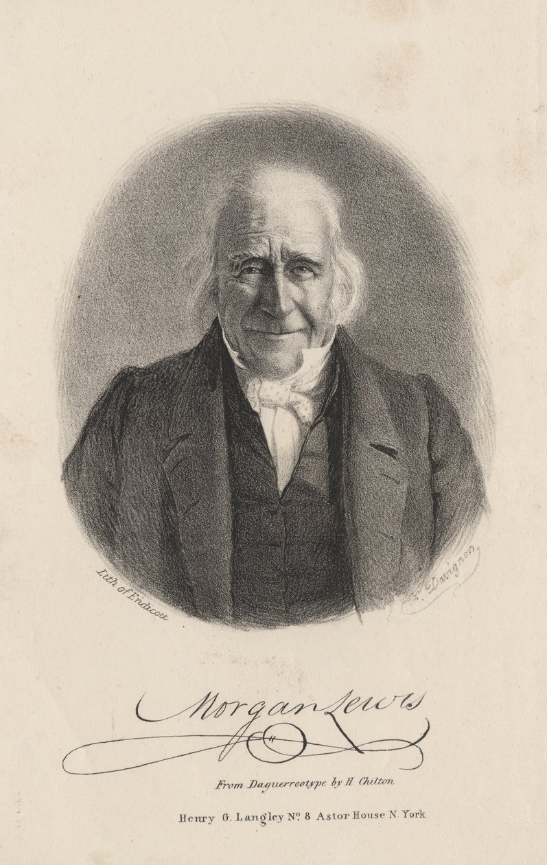 Morgan Lewis, litografía por Endicott, 1844 de Francis D