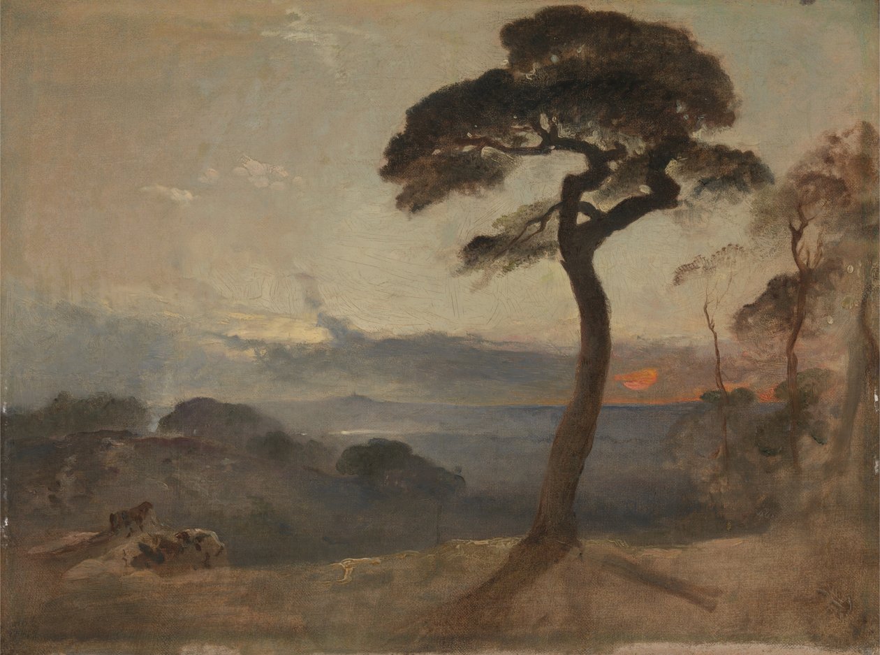 Hampstead Heath, atardecer de Francis Danby