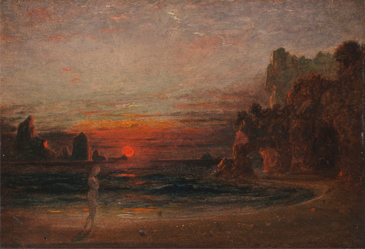 Estudio para la gruta de Calipso de Francis Danby