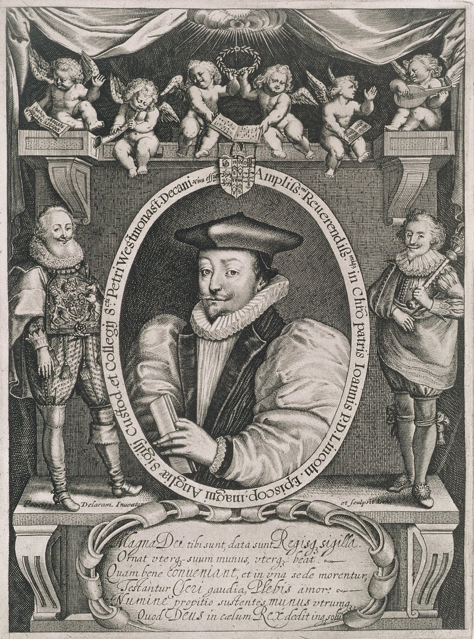 Retrato de John Williams (1582-1650) Obispo de Lincoln y Decano de Westminster, grabado por el artista, c.1621 de Francis Delaram