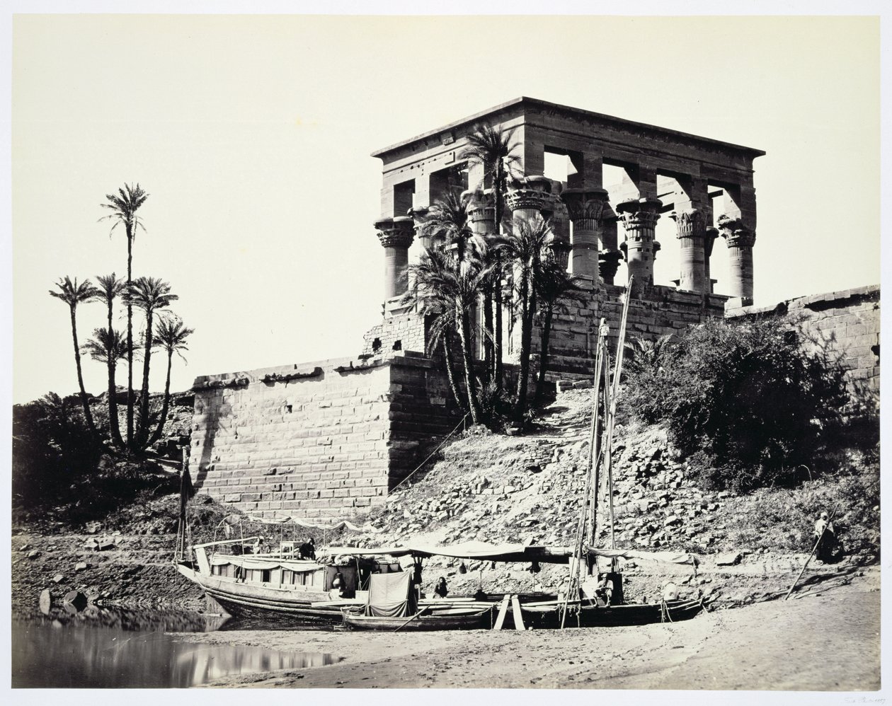 Kiosco de Trajano, Filé, Egipto, 1858 de Francis Frith